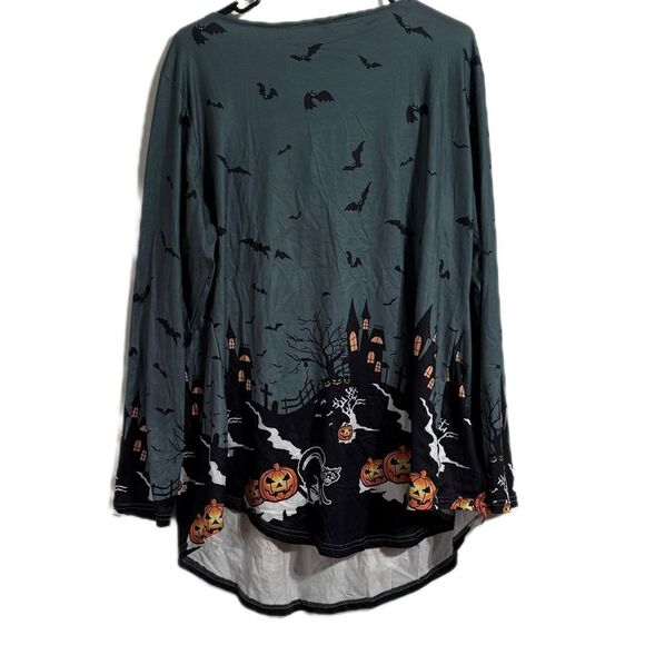 Green Embellished Bell Sleeve Tunic - Picture 2 of 4